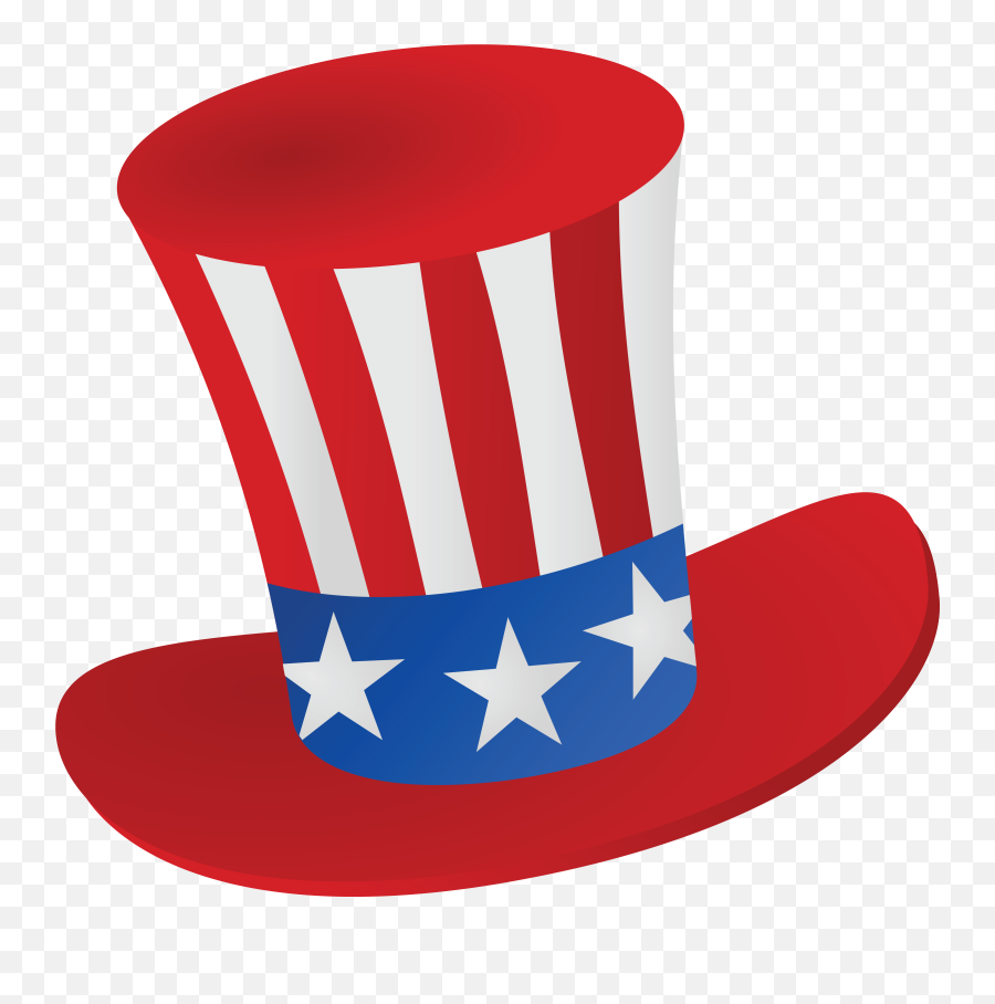 Free Clipart Of A Patriotic American - Independence Day Clip Art Png,Transparent Top Hat
