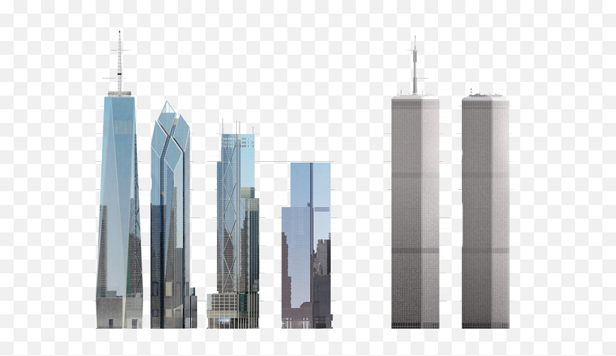 World Trade Center Transparent Png - Freedom Tower Vs World Trade Center,Twin Towers Png