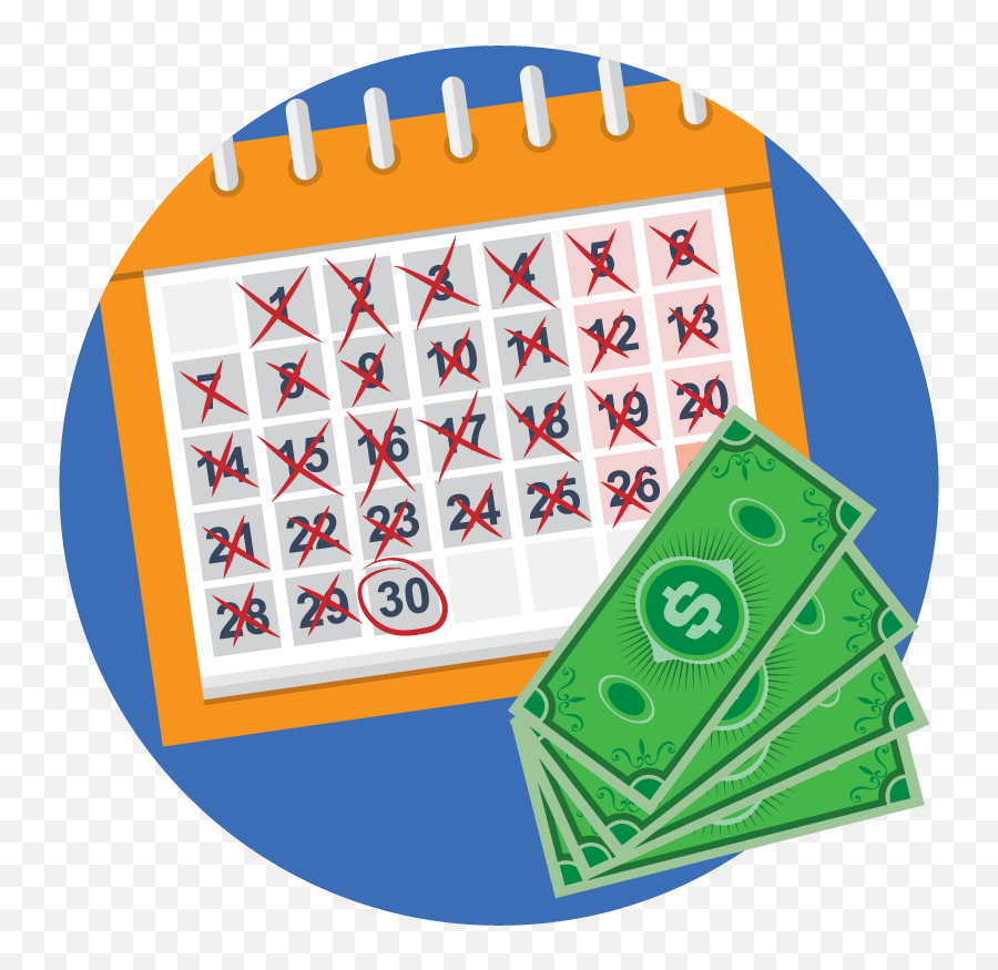 Download Calendar With Money - Garantia De Devolucion De 30 Days Ilustration Png,Dinero Png