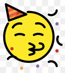 Face With Party Horn And Hat - Emoji Meanings Festejando png