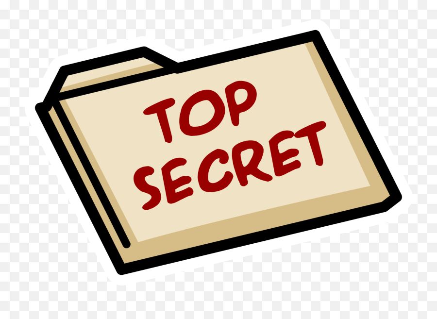 Top Secret Folder Png 3 Image - Club Penguin Top Secret,Top Secret Png