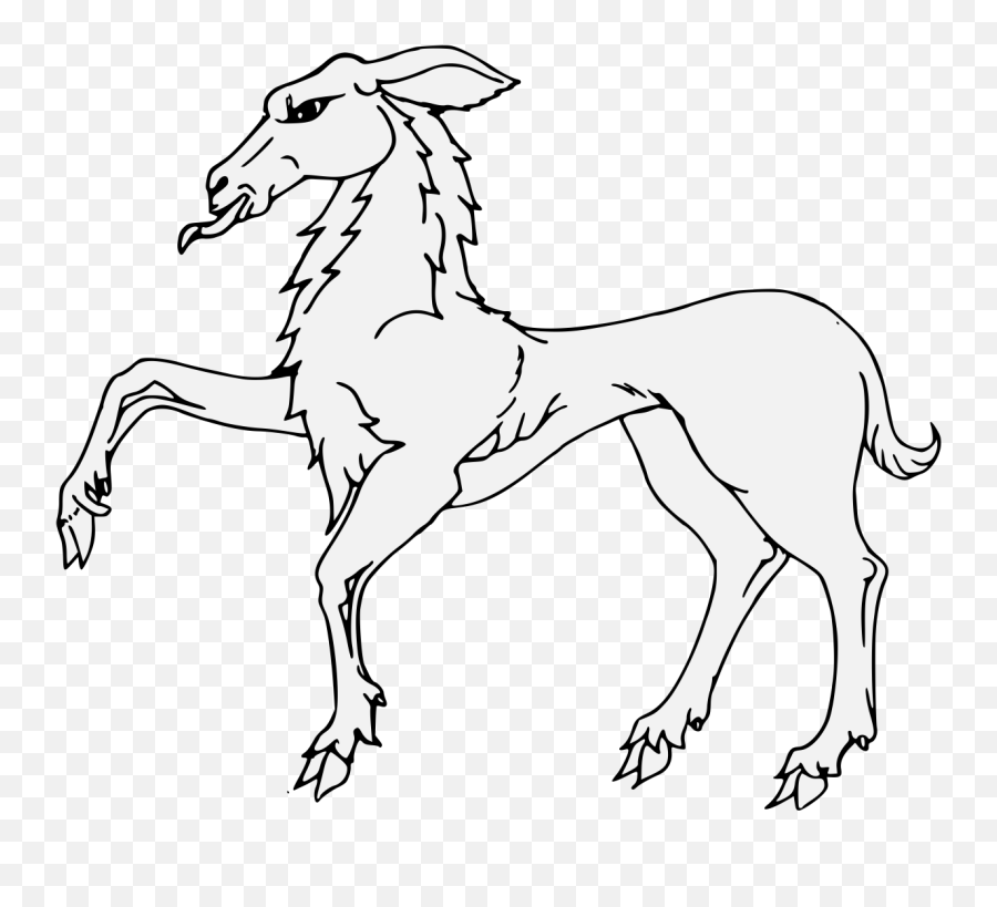 Doe - Traceable Heraldic Art Animal Figure Png,Doe Png