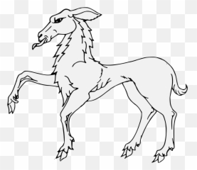 Doe - Traceable Heraldic Art Animal Figure Png,Doe Png