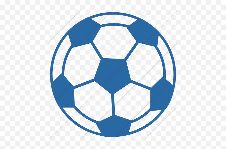 Simple Blue Classica Soccer Ball Icon - Blue Soccer Ball Icon Png,Soccor Icon