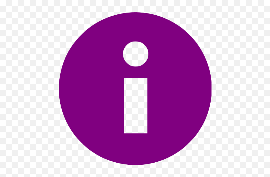 Purple Info Icon - Free Purple Info Icons Dot Png,Information Icon Transparent