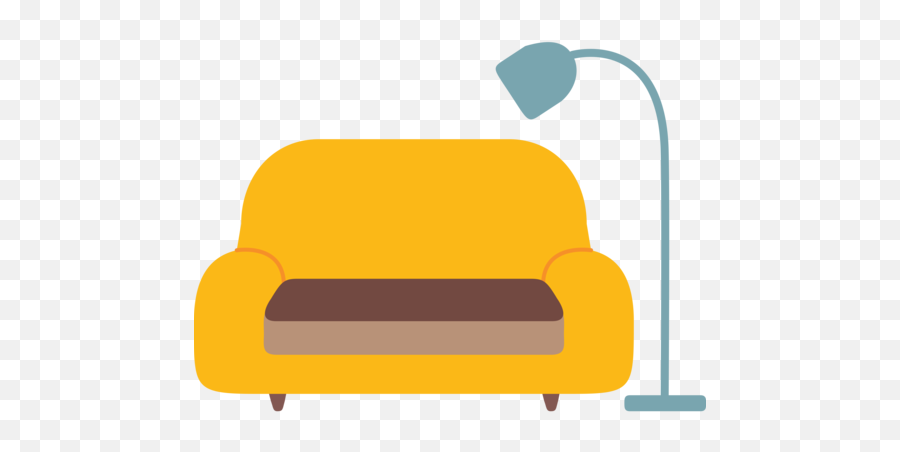 Couch And Lamp Emoji - Emoji Couch Png,Emjoi Icon