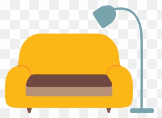 Couch And Lamp Emoji - png