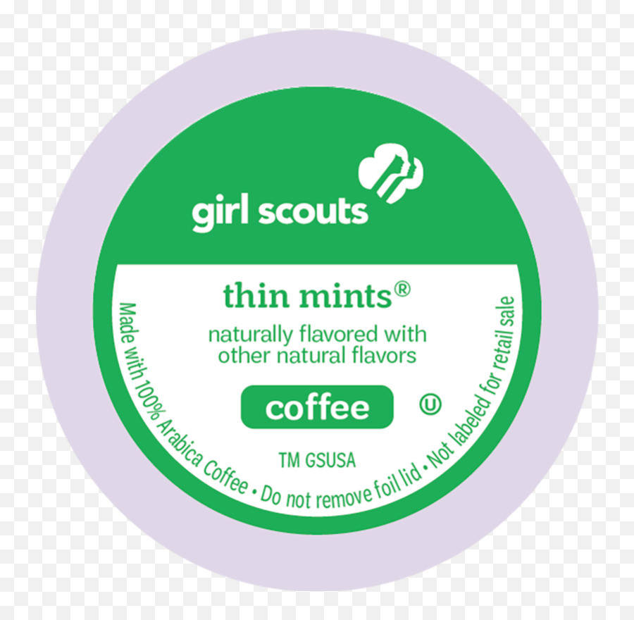 Girl Scouts Thin Mints Flavored Medium Roast Single Serve Coffee Pods For Keurig K - Cup Brewers Girl Scout Png,Coffee Icon Green Bay
