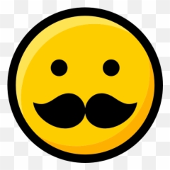 Moustache Emoticons Smileys Interface Faces Emoji - Mustache Png