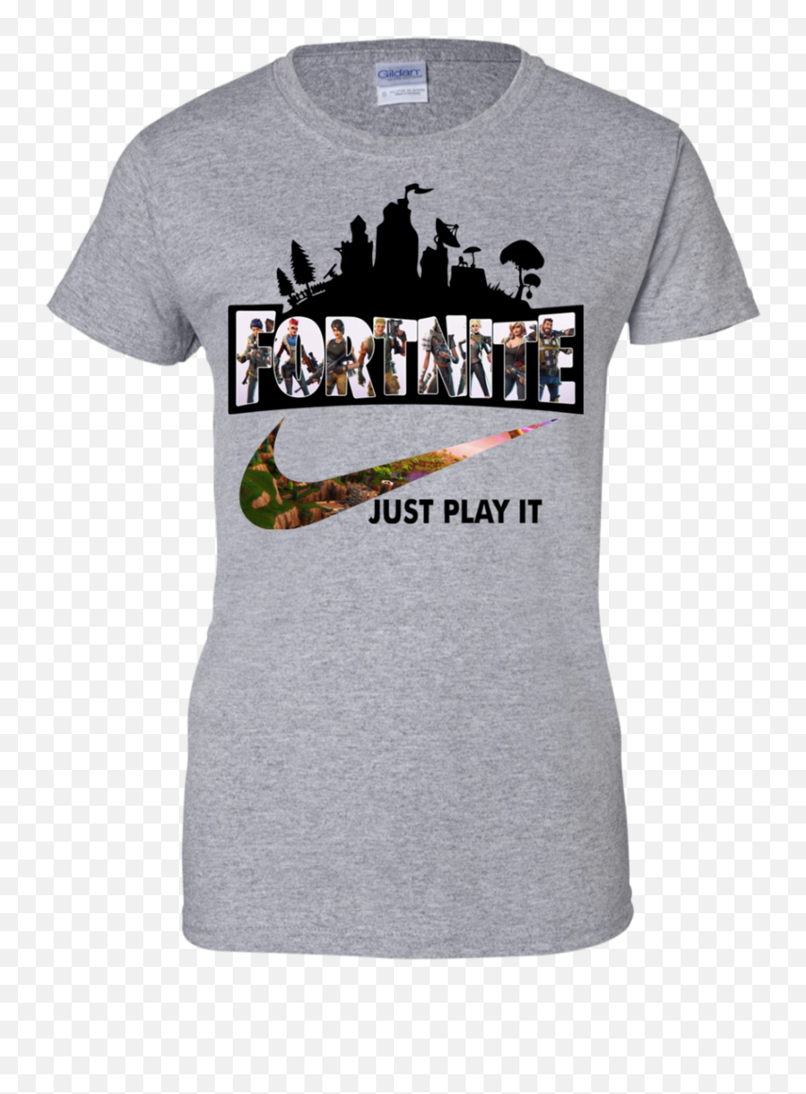 Fortnite Logo Just Play It Shirt Png