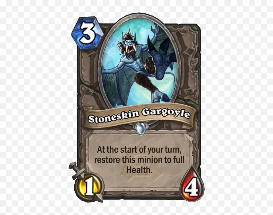 Stoneskin Gargoyle - Hearthstone Card Statistics Hsreplaynet Png,Gargoyle Png