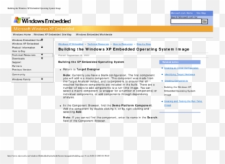 Pdf Building The Windows Xp Embedded Operating System Image - Xp Target Designer png