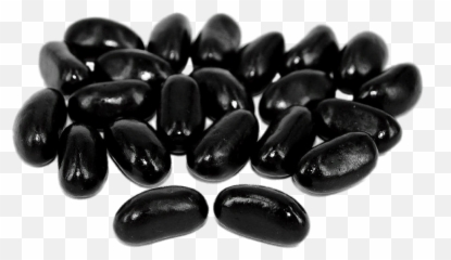 Black Jellybeans Transparent Png - Beans Clipart