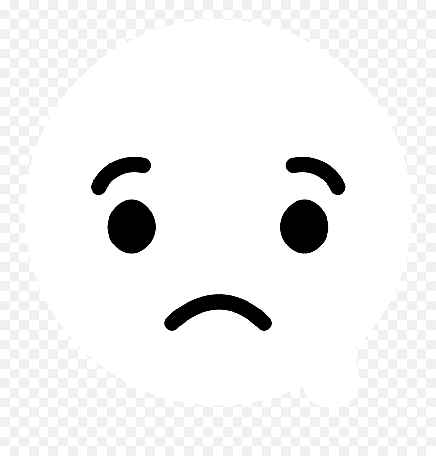 Facebook Sad Logo Png Transparent Svg - Sad Reaction Facebook Png,Facebook White Png