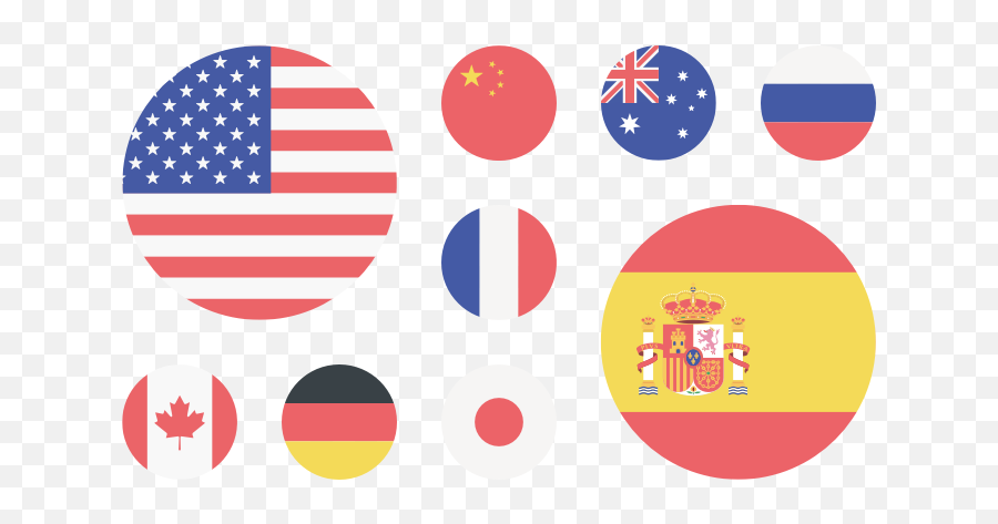 Flags By Inktrap U2013 Beautiful Detailed Flag Icons For Every - Icon America Flag Png,Usa Flag Circle Icon