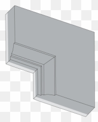 4113 6x6 Linwood Picture Frame Corner For Large Trim - Shelf png