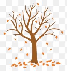 Trees Without Leaves Coloring Pages - Cartoon Falling Off png