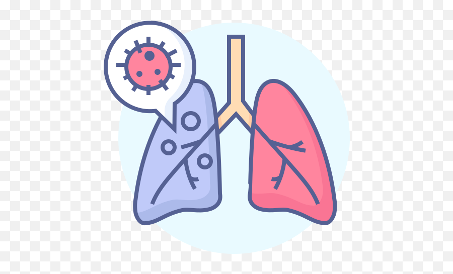 Pneumonia Lungs Coronavirus Covid Free Icon - Iconiconscom Dot Png,Lung Icon