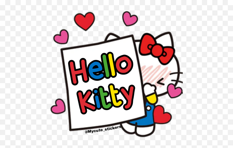 Sticker Maker - Letreros Hello Kitty Love You Hello Kitty Gif Png,Hello Kitty Icon