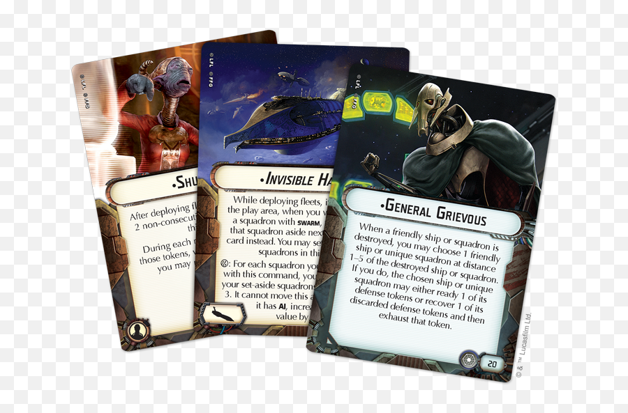 Armada Wave 10 - Clone Wars Ii Star Wars Armada Invisible Hand Cards Png,General Grievous Icon