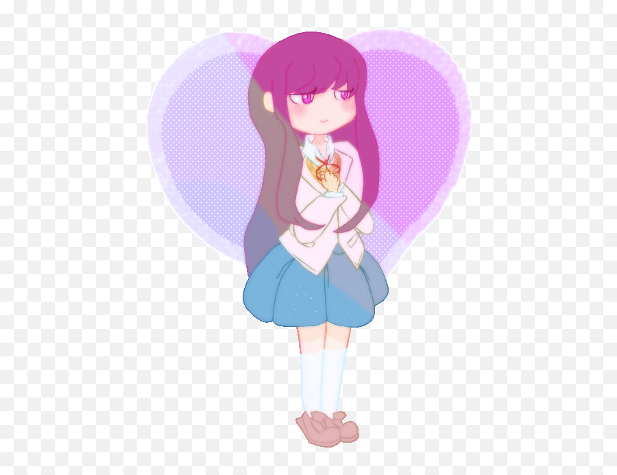 Yuriu0027s Heart Literature Club Character Disney Characters - Cartoon Png,Doki Doki Literature Club Logo