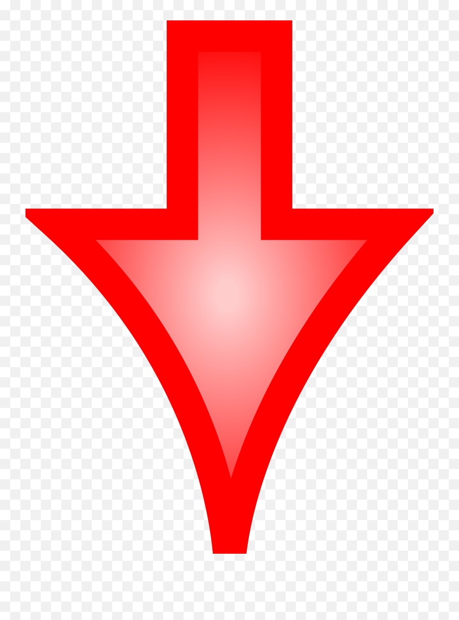Arrow Down Red - Red Arrow Down Png File,Red Arrow Png Transparent