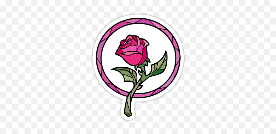 Beauty And The Beast Rose Png 3 Image - Beauty And The Beast Rose Stained Glass,Beauty And The Beast Rose Png