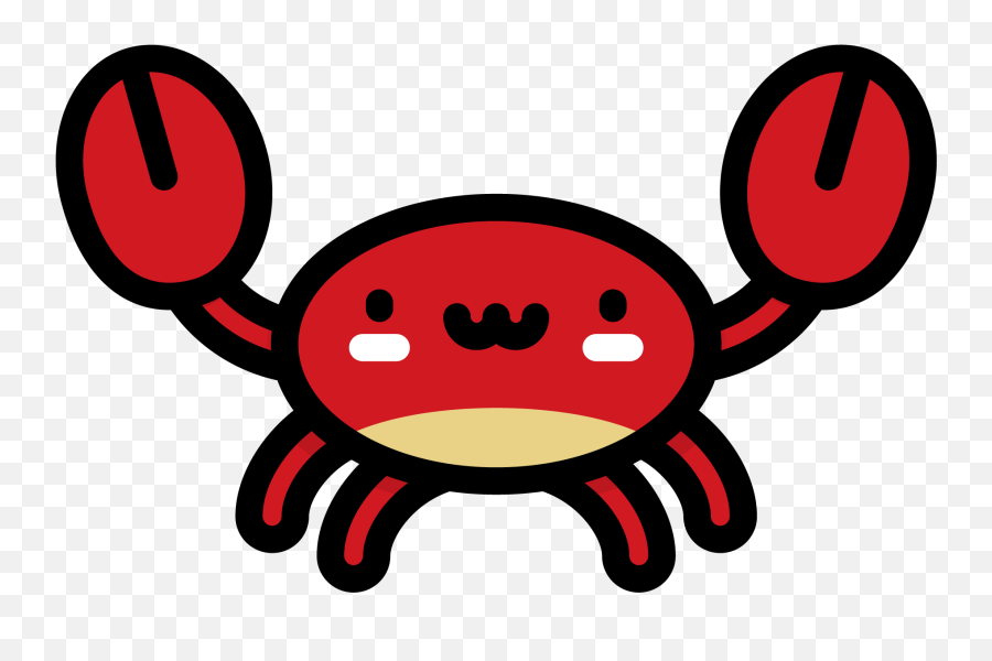 Crab Icon - Cartoon Crab Drawing Png,Crab Transparent Background
