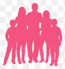 Free Vector Silhouettes - Clipart Family Of 5 png