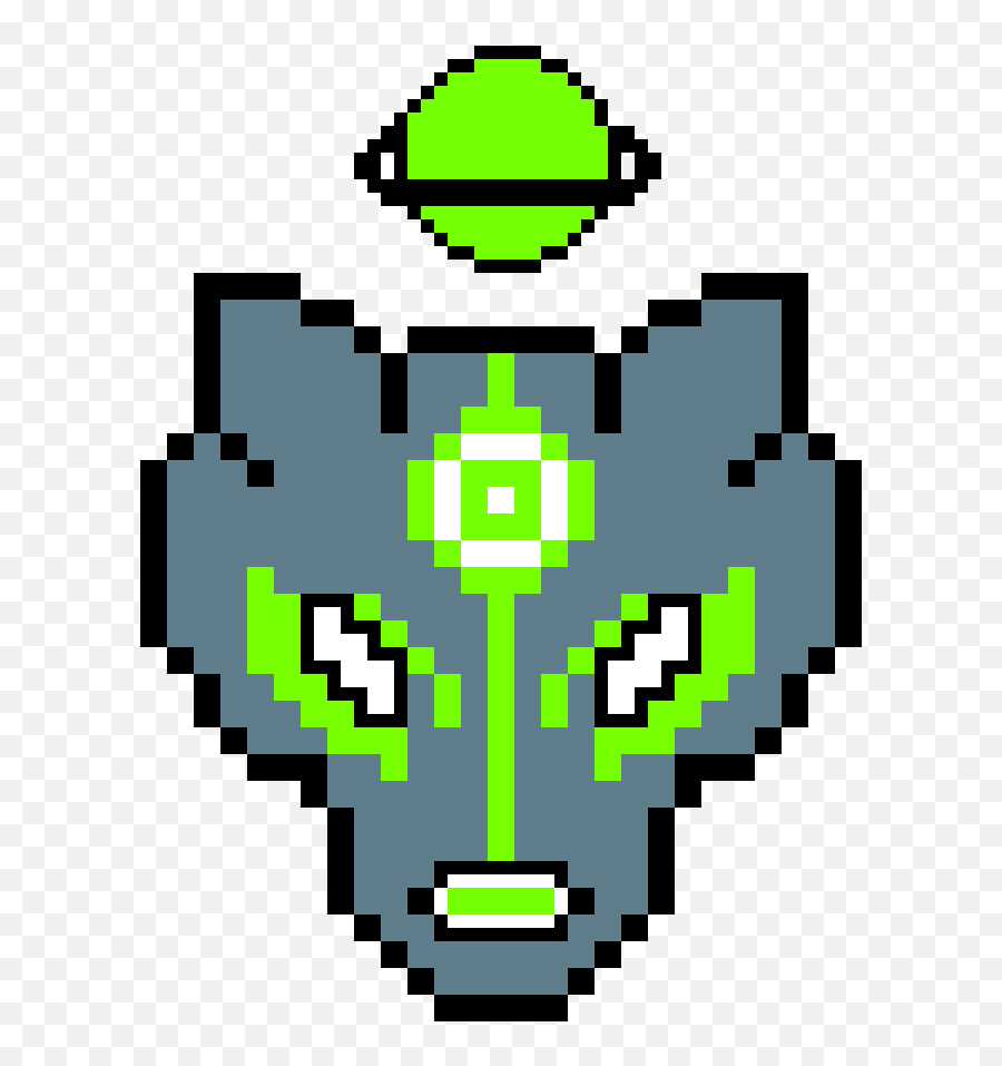 Pixilart - Wolf Green Lantern By Anonymous Pokemon Pikachu Pixel Art Png,Green Lantern Logo Png