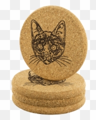 Siamese Cat Cork Coaster Funny Kitten Lover Gifts 9232 - Spit Of Vasilievsky Island Png,Funny Cat Png