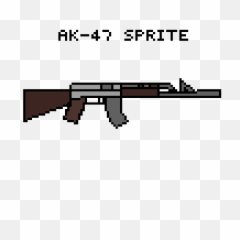 Ak47 Png - Ak47 Drawing Basic Sprite 1141586 Vippng Transparent