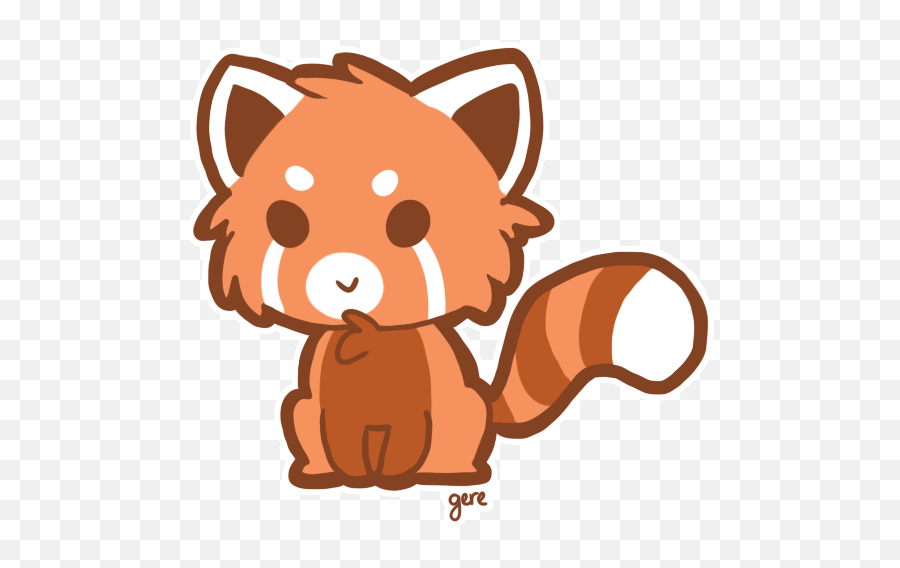 Red Panda Clipart Png Image - Draw A Chibi Red Panda,Red Panda Transparent