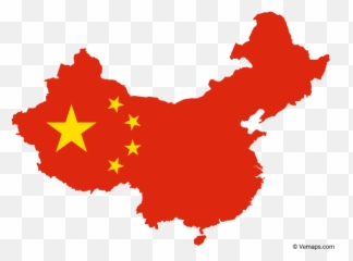 Coronavirus Shocks Chinese Bri Project - China Map Flag Png