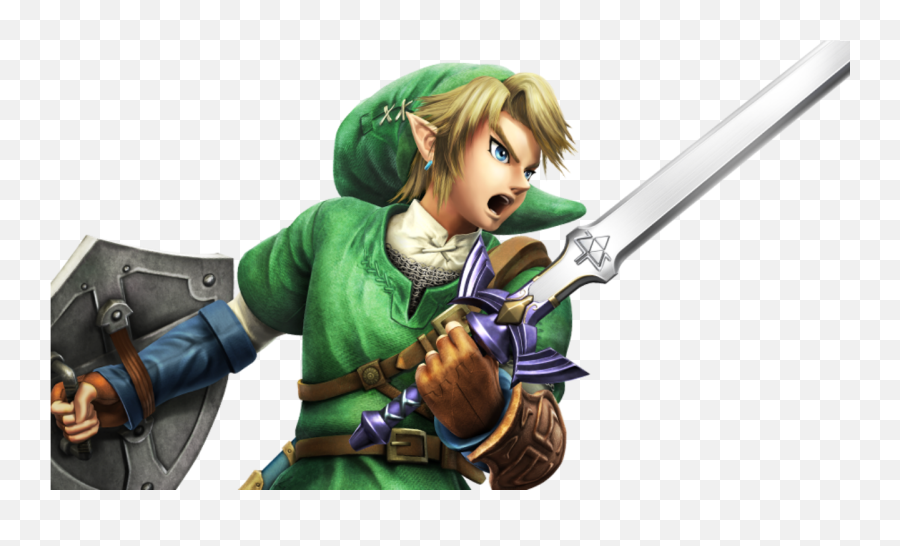 Zelda Art Book - Link With Master Sword Png,Master Sword Png