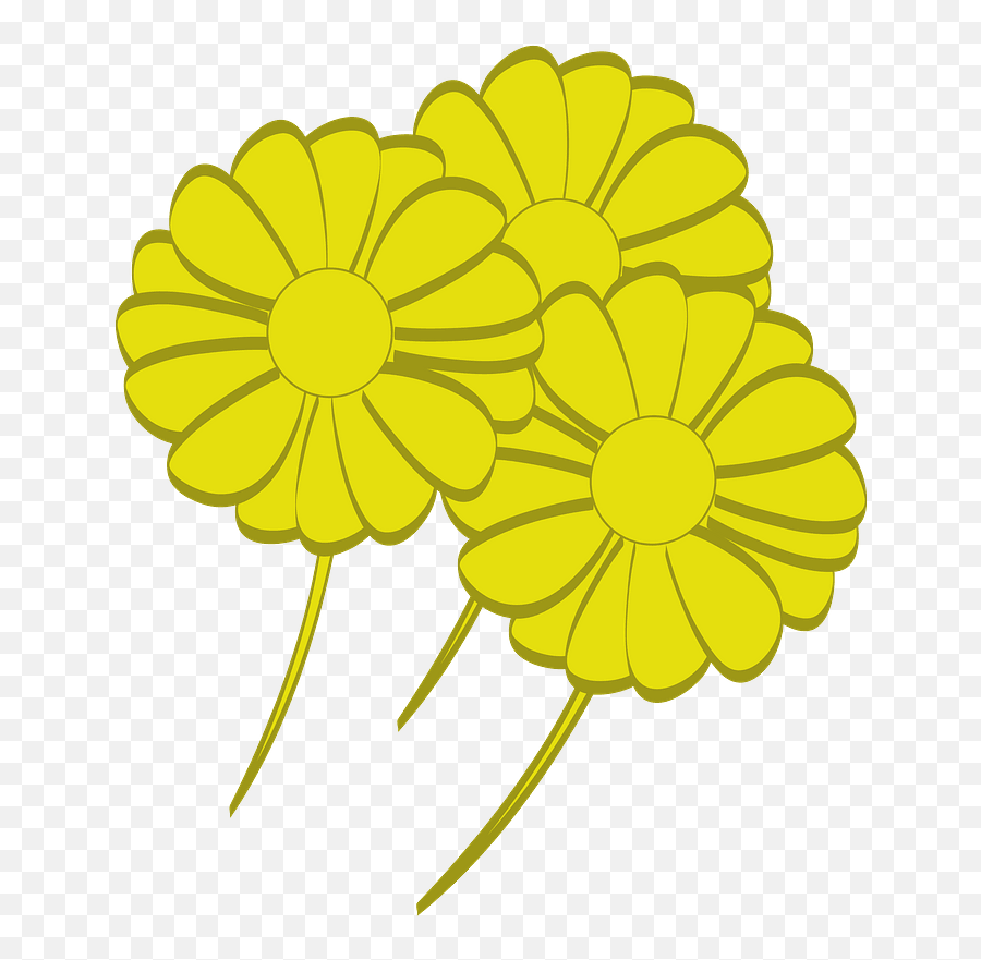 Yellow Flowers Clipart - Flower Png,Yellow Flowers Png