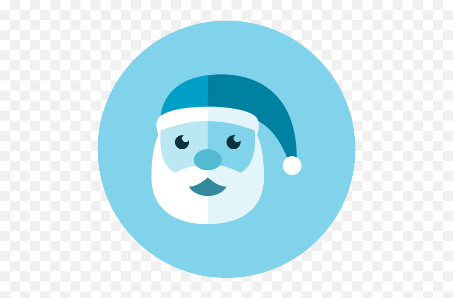 Christmas Free Icon Of Kameleon Blue Round - Sabah Museum Png,Santa Face Png