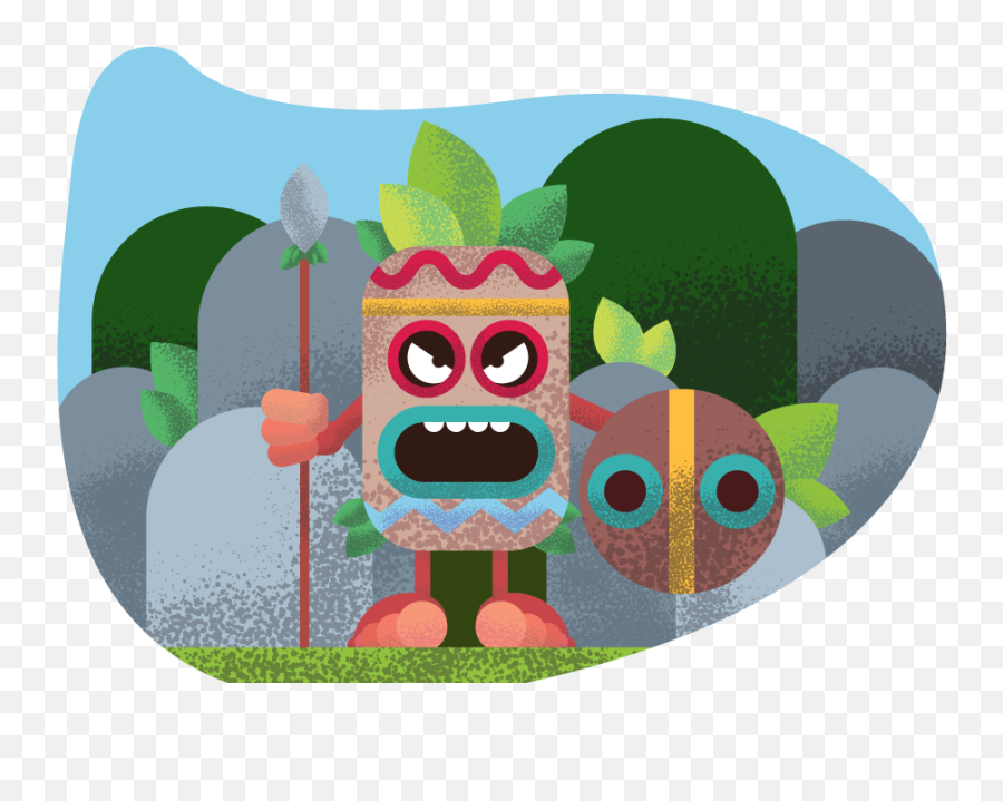 Dribbble - Tikimanpng By Studio 8 Cartoon,Tiki Png