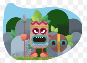 Dribbble - Tikimanpng By Studio 8 Cartoon,Tiki Png