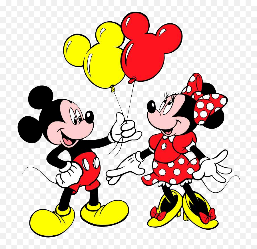 Minnie Mouse With Balloons Png U0026 Free - Mickey And Minnie Mouse Birthday,Minnie Mouse Transparent Background