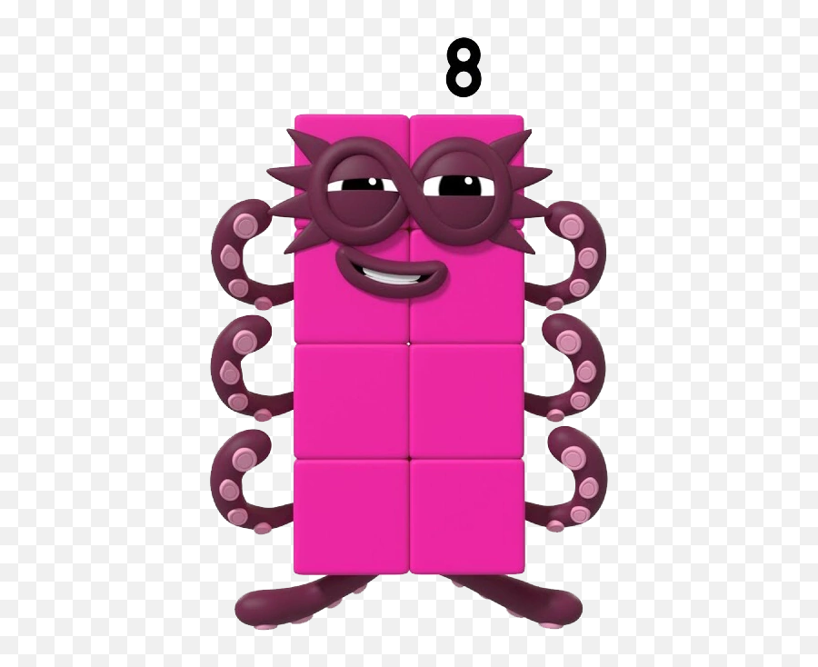 Eight Character Numberblocks Wiki Fandom - Numberblocks 8 Png,8 Png