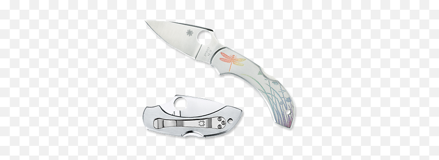 Spyderco Dragonfly Tattoo Knife C28pt - Dragonfly Knife Png,Knife Tattoo Png