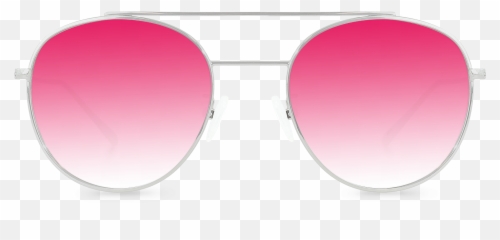 Alvins Pink Aviator Sunglasses - Circle png