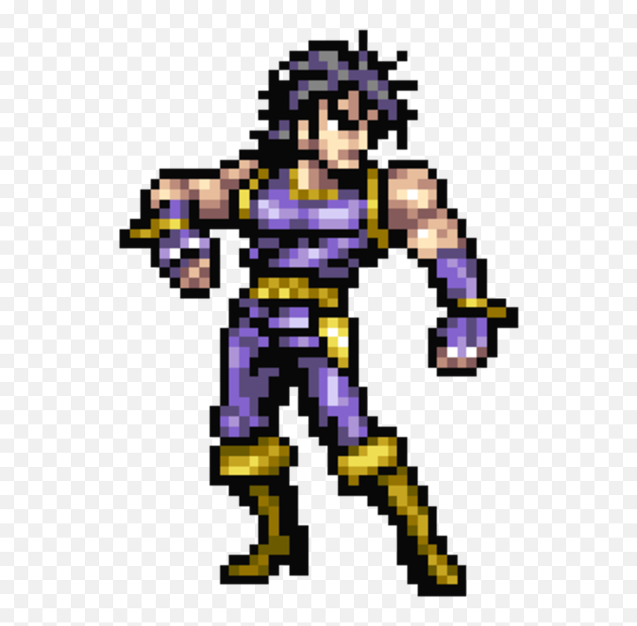 Jojo Bizarre Adventure - Jonathan Joestar Pixel Art Png,Jojo's Bizarre Adventure Logo Png