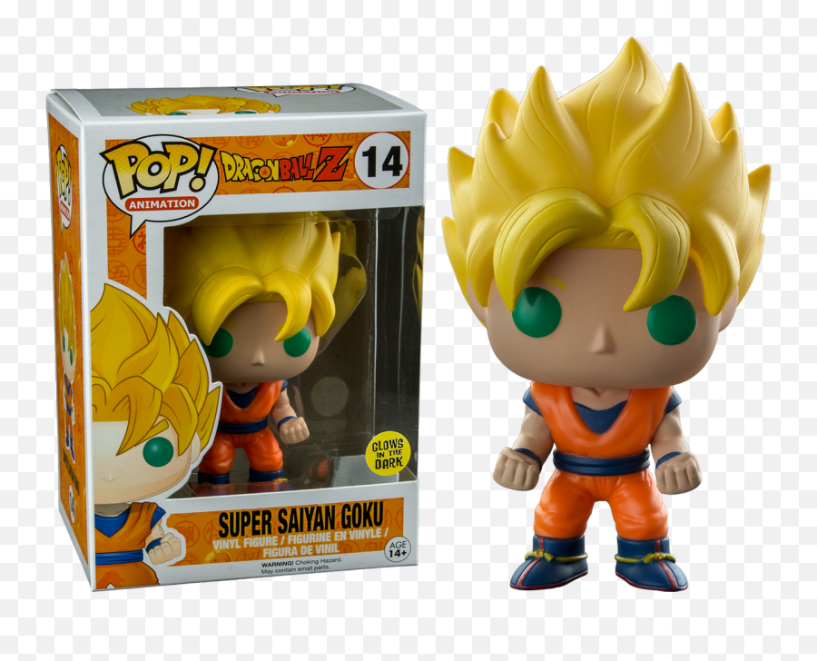 Super Saiyan Goku Dragon Ball Z - Goku Glow In The Dark Funko Png,Super Saiyan Goku Png