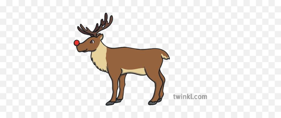 Rudolph Reindeer Measurement Animal Character Open Eyes Ks1 - Animal Figure Png,Rudolph Nose Png