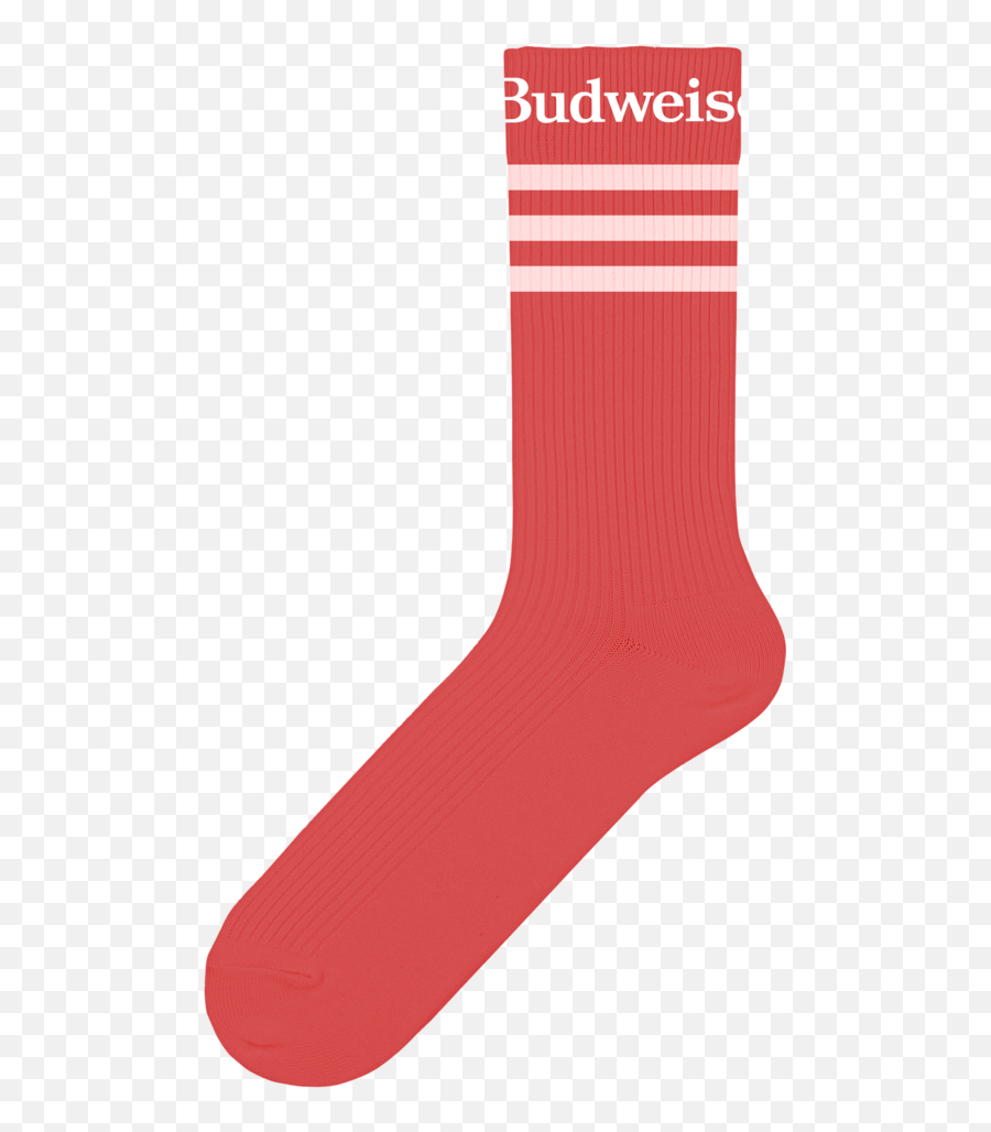 Budweiser Logo Stripe Crew Sock - For Teen Png,Budweiser Logo Png