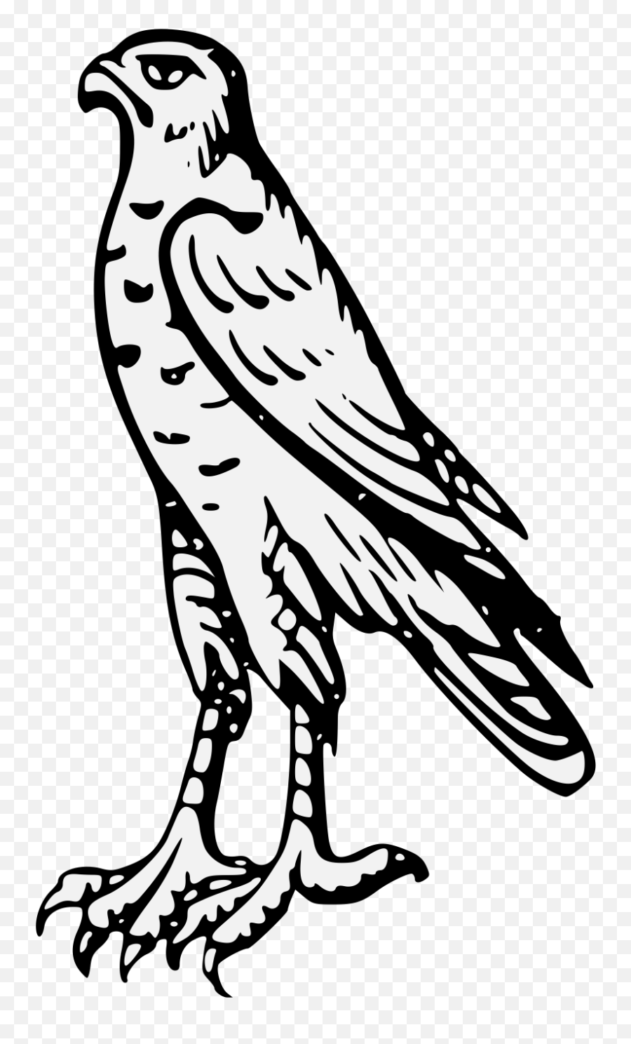 Hawk - Traceable Heraldic Art Hawk Heraldry Png,Hawk Png