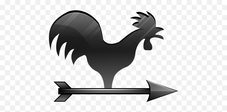 Download Free Png Forecasting Computer Livestock Icons - Weather Vane Half Chicken,Rooster Png