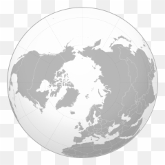 North Pole Projection - North Pole Orthographic Map Png,North Pole Png